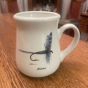 Angler's Expression 1992 Mike Stidham "Adams" Fly Fishing Themed Coffee Cup Mug